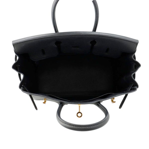 エルメス バーキン25 ブラック/ゴールド金具 トゴ D刻印 HERMES Birkin ハンドバッグ 黒