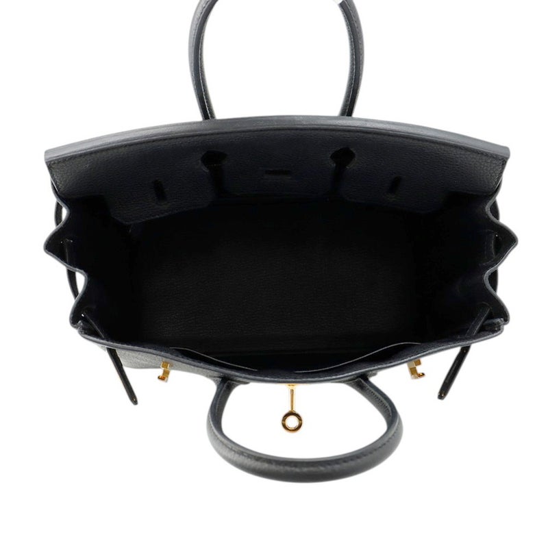 エルメス バーキン25 ブラック/ゴールド金具 トゴ D刻印 HERMES Birkin ハンドバッグ 黒