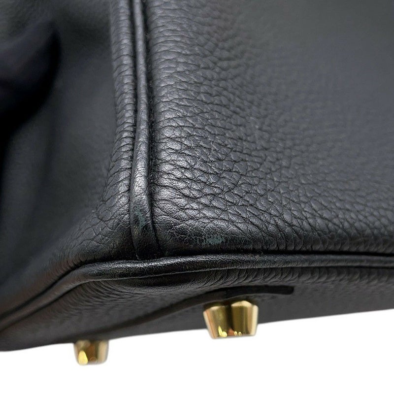エルメス バーキン25 ブラック/ゴールド金具 トゴ D刻印 HERMES Birkin ハンドバッグ 黒