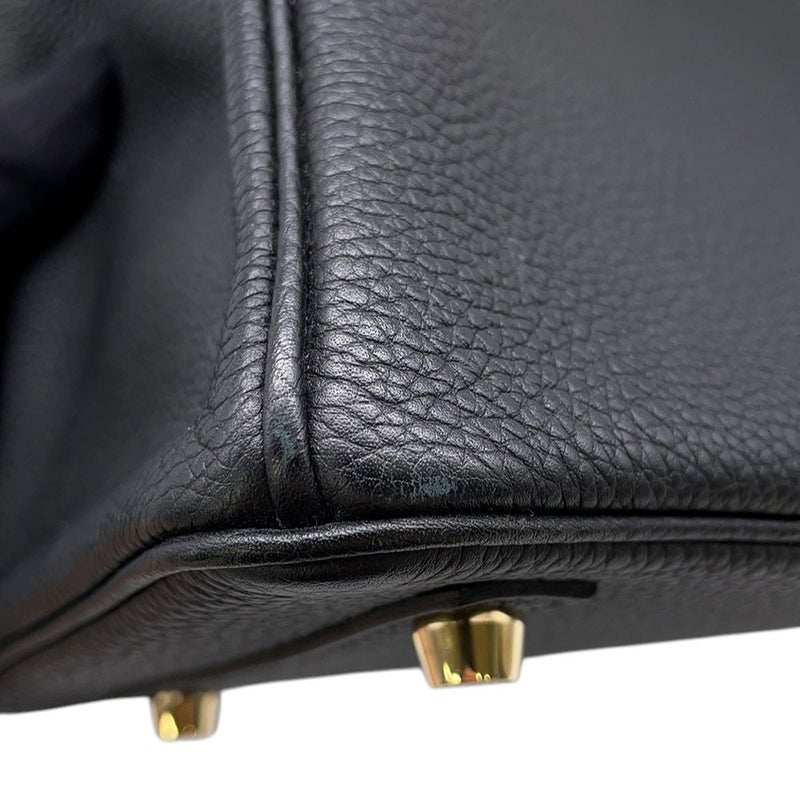 エルメス バーキン25 ブラック/ゴールド金具 トゴ D刻印 HERMES Birkin ハンドバッグ 黒