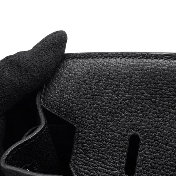 エルメス バーキン25 ブラック/ゴールド金具 トゴ D刻印 HERMES Birkin ハンドバッグ 黒