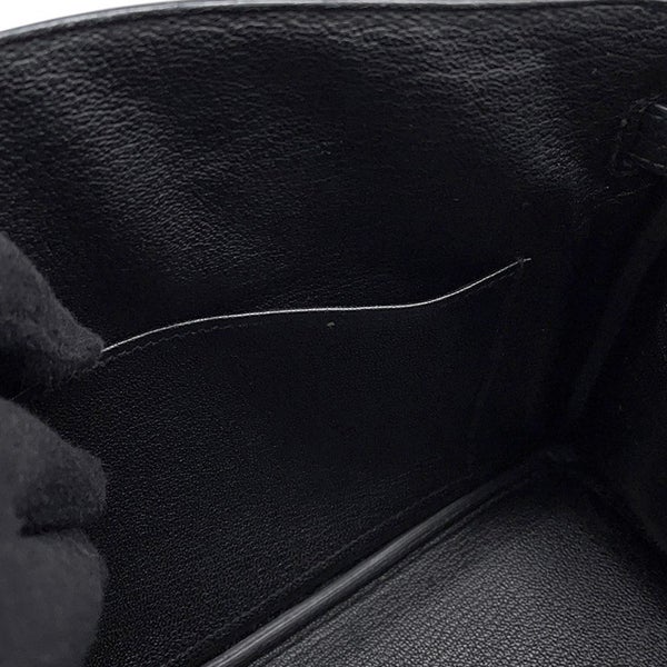 エルメス バーキン25 ブラック/ゴールド金具 トゴ D刻印 HERMES Birkin ハンドバッグ 黒