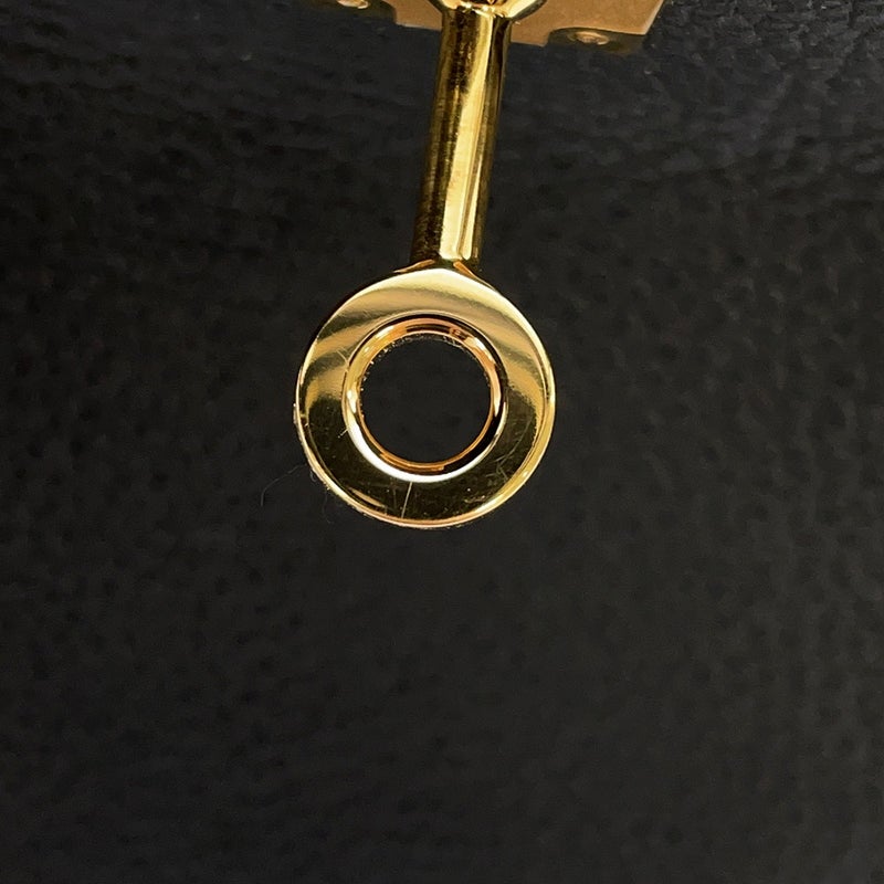 エルメス バーキン25 ブラック/ゴールド金具 トゴ D刻印 HERMES Birkin ハンドバッグ 黒