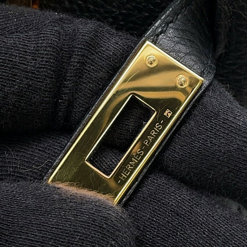 エルメス バーキン25 ブラック/ゴールド金具 トゴ D刻印 HERMES Birkin ハンドバッグ 黒
