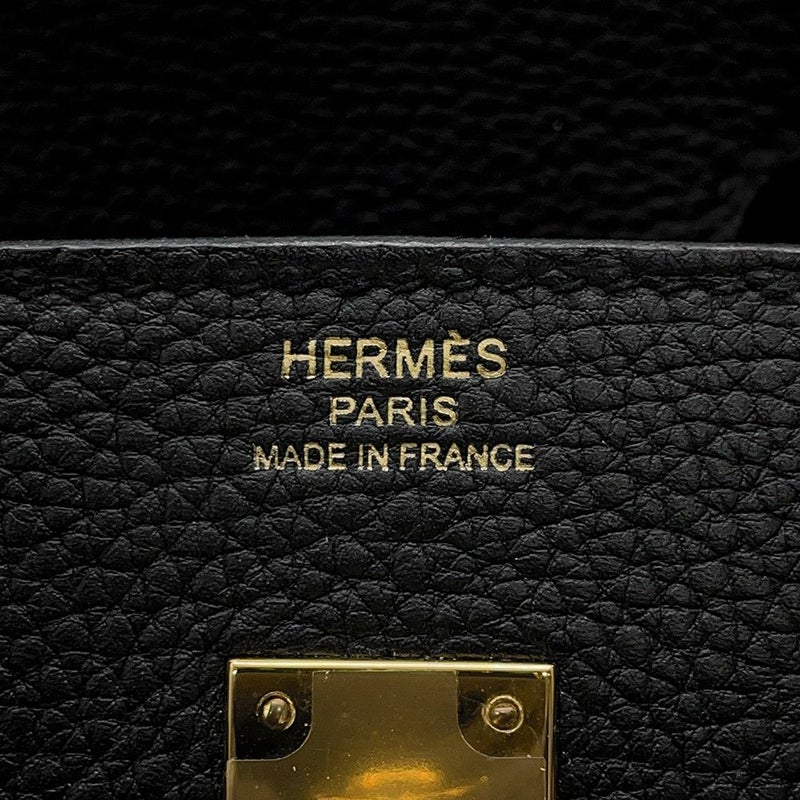 エルメス バーキン25 ブラック/ゴールド金具 トゴ D刻印 HERMES Birkin ハンドバッグ 黒