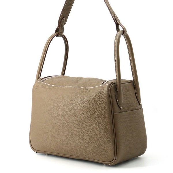 エルメス リンディ26 エトゥープ/シルバー金具 トリヨンクレマンス W刻印 ２wayショルダー