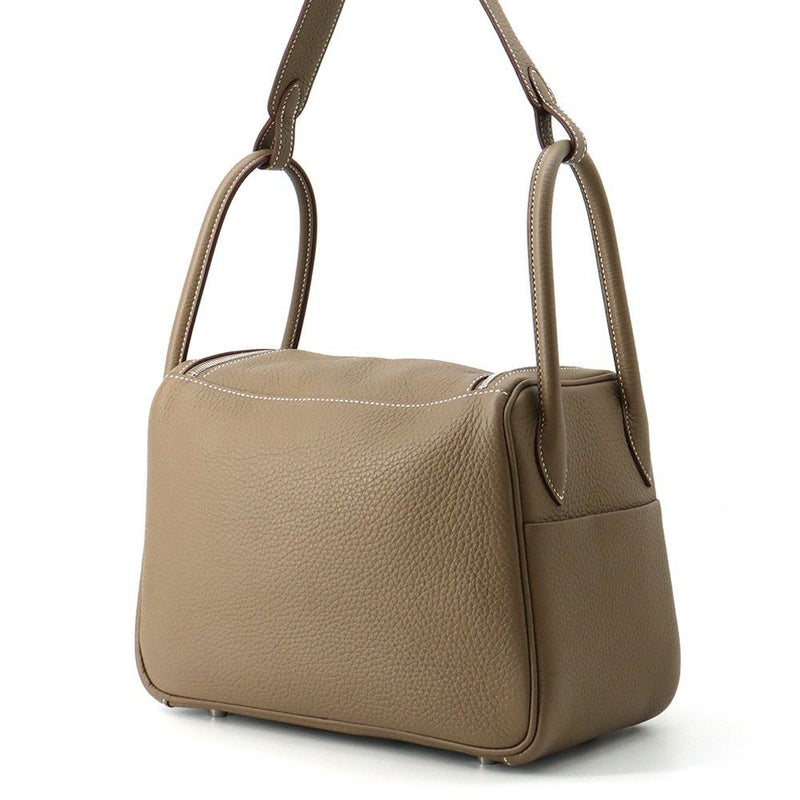 エルメス リンディ26 エトゥープ/シルバー金具 トリヨンクレマンス W刻印 ２wayショルダー