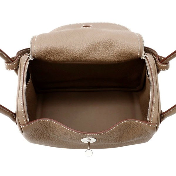 エルメス リンディ26 エトゥープ/シルバー金具 トリヨンクレマンス W刻印 ２wayショルダー