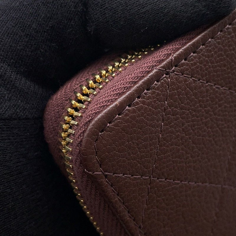 シャネル 二つ折り財布 ココマーク ラウンドジップ コンパクトウォレット  グレインドゴートスキン  AP4918 CHANEL 財布