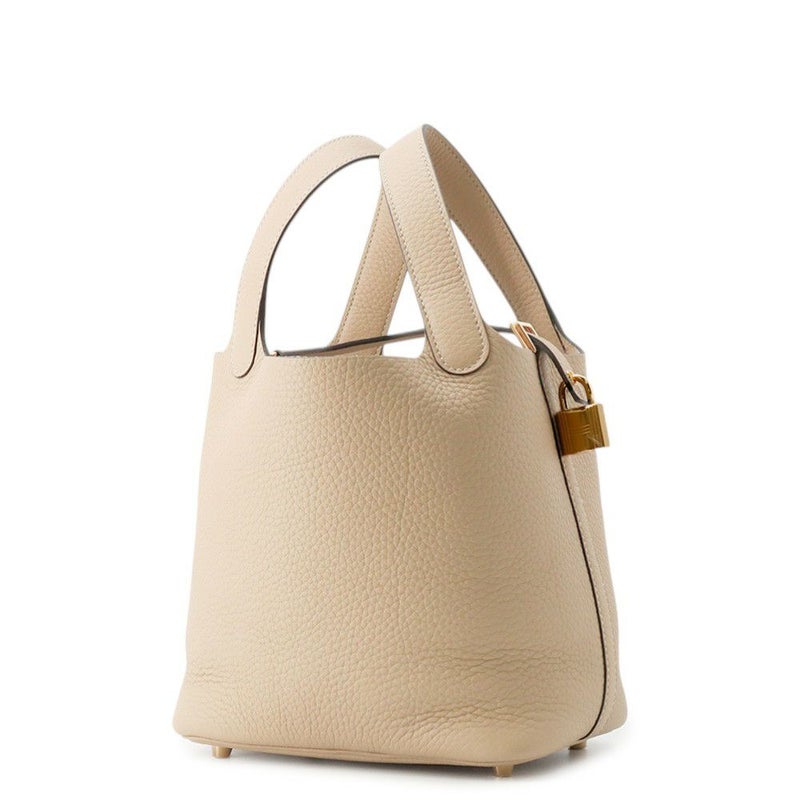 エルメス ハンドバッグ ピコタンロックPM トレンチ/ゴールド金具 トリヨンクレマンス K刻印