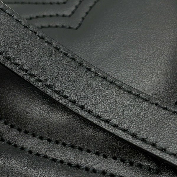 グッチ チェーンショルダーバッグ GGマーモント シェブロン キルティング レザー スモール 446744 GUCCI バッグ 黒