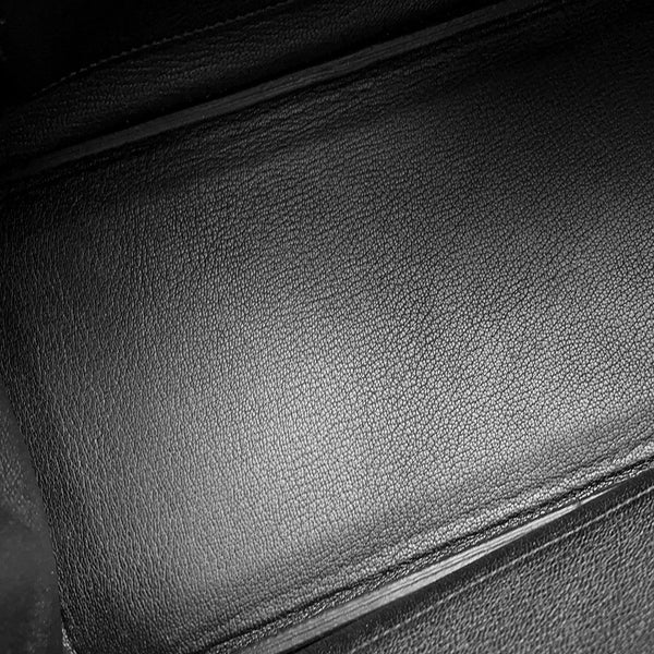 エルメス バーキン30 ブラック/シルバー金具 トゴ U刻印 HERMES Birkin ハンドバッグ 黒
