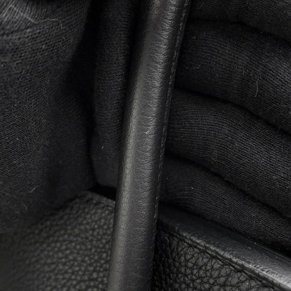 エルメス バーキン30 ブラック/シルバー金具 トゴ U刻印 HERMES Birkin ハンドバッグ 黒