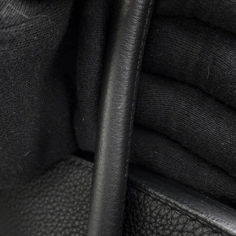 エルメス バーキン30 ブラック/シルバー金具 トゴ U刻印 HERMES Birkin ハンドバッグ 黒