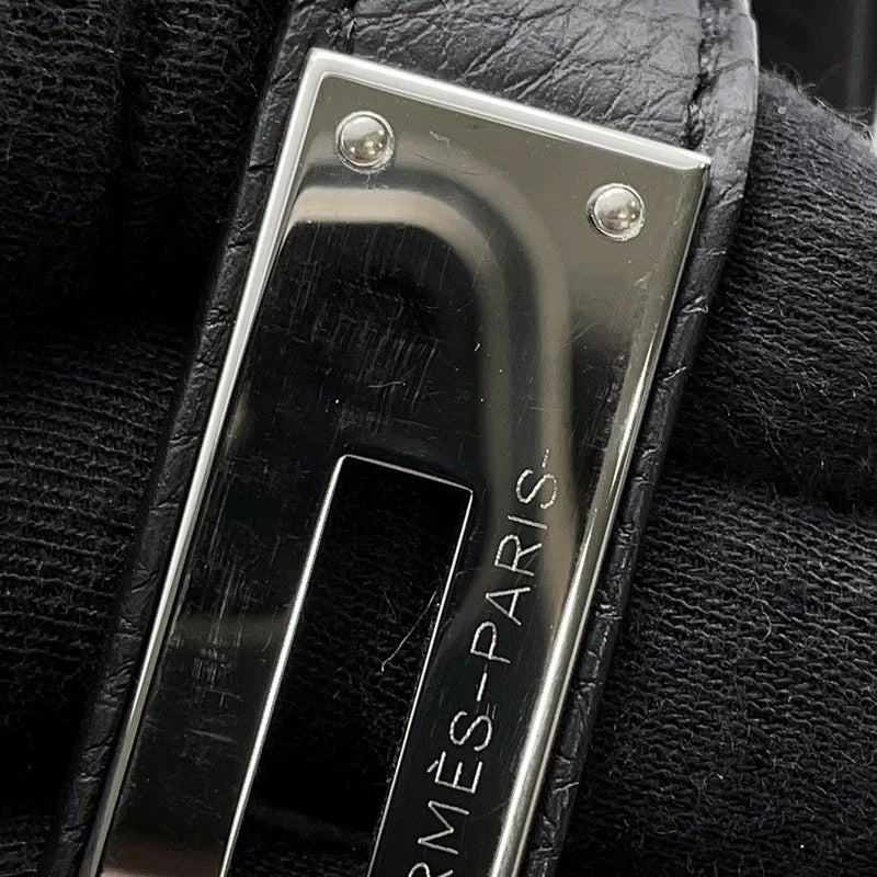 エルメス バーキン30 ブラック/シルバー金具 トゴ U刻印 HERMES Birkin ハンドバッグ 黒