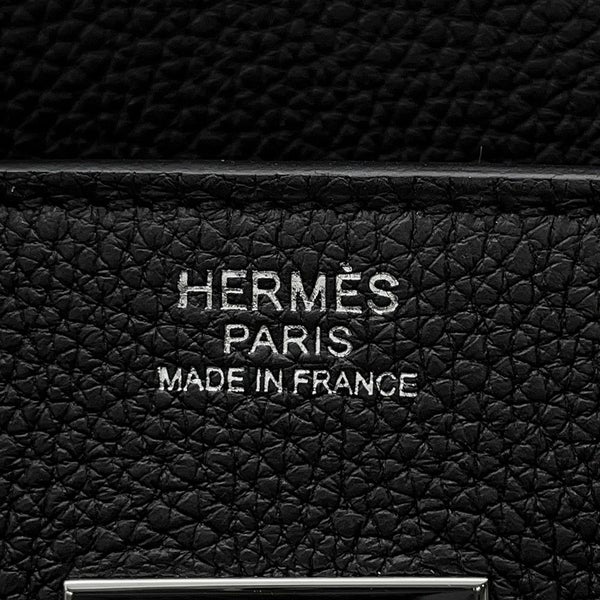 エルメス バーキン30 ブラック/シルバー金具 トゴ U刻印 HERMES Birkin ハンドバッグ 黒