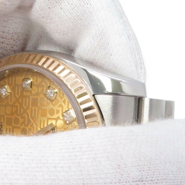ロレックス デイトジャスト M番 SS/K18YG 116233G ROLEX 腕時計 シャンパンコンピューター文字盤 10Pダイヤ