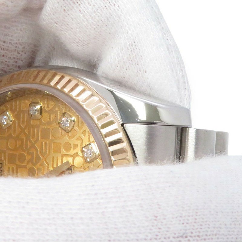 ロレックス デイトジャスト M番 SS/K18YG 116233G ROLEX 腕時計 シャンパンコンピューター文字盤 10Pダイヤ