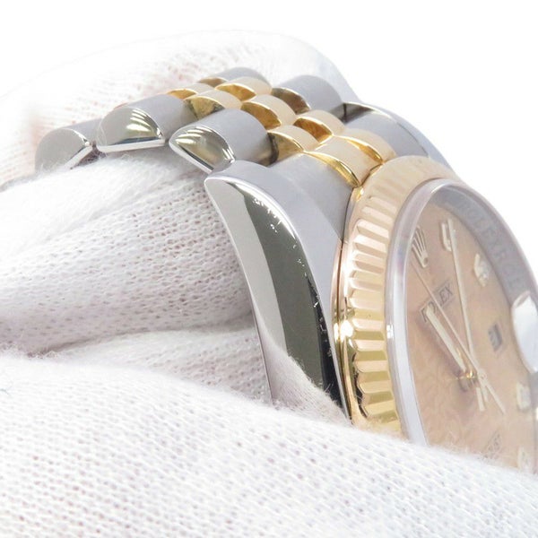 ロレックス デイトジャスト M番 SS/K18YG 116233G ROLEX 腕時計 シャンパンコンピューター文字盤 10Pダイヤ