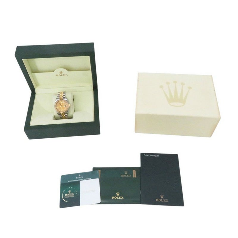 ロレックス デイトジャスト M番 SS/K18YG 116233G ROLEX 腕時計 シャンパンコンピューター文字盤 10Pダイヤ