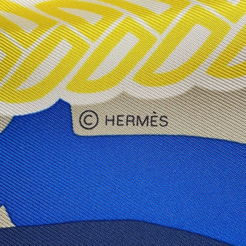 エルメス ストール カレ90 カレジェアン 鐙の幻想 Fantaisie d'Etriers カシミヤ シルク 2024春夏