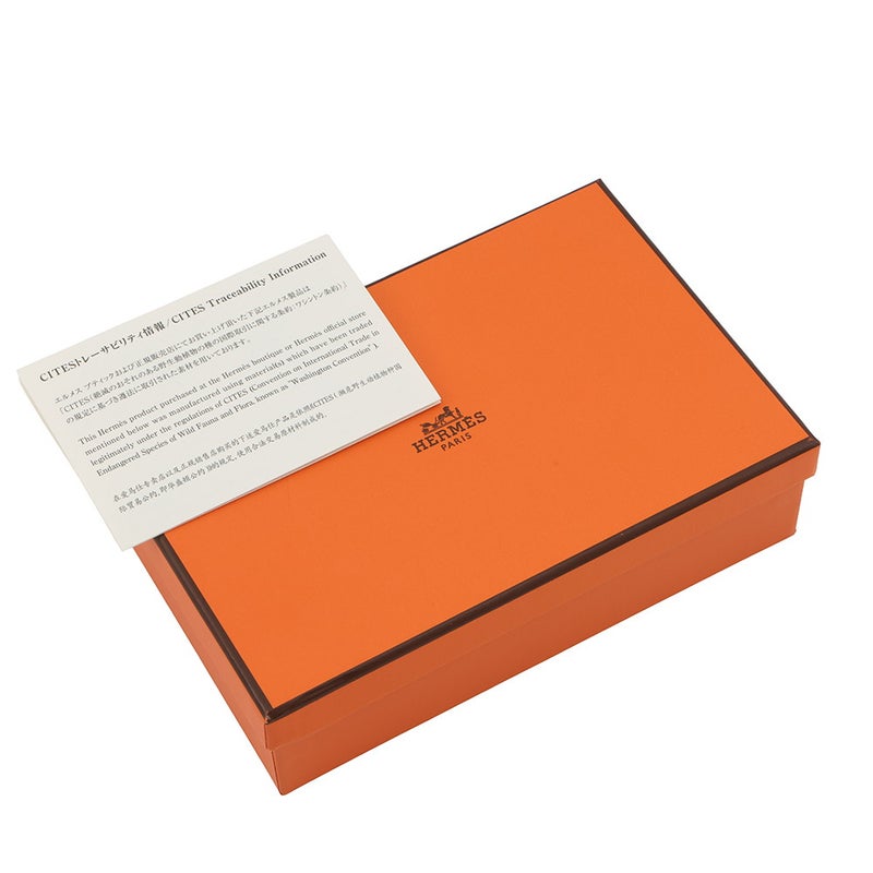 エルメス 長財布 ベアンスフレ ブラック/ゴールド金具 アリゲーターシャイン K刻印 財布 黒