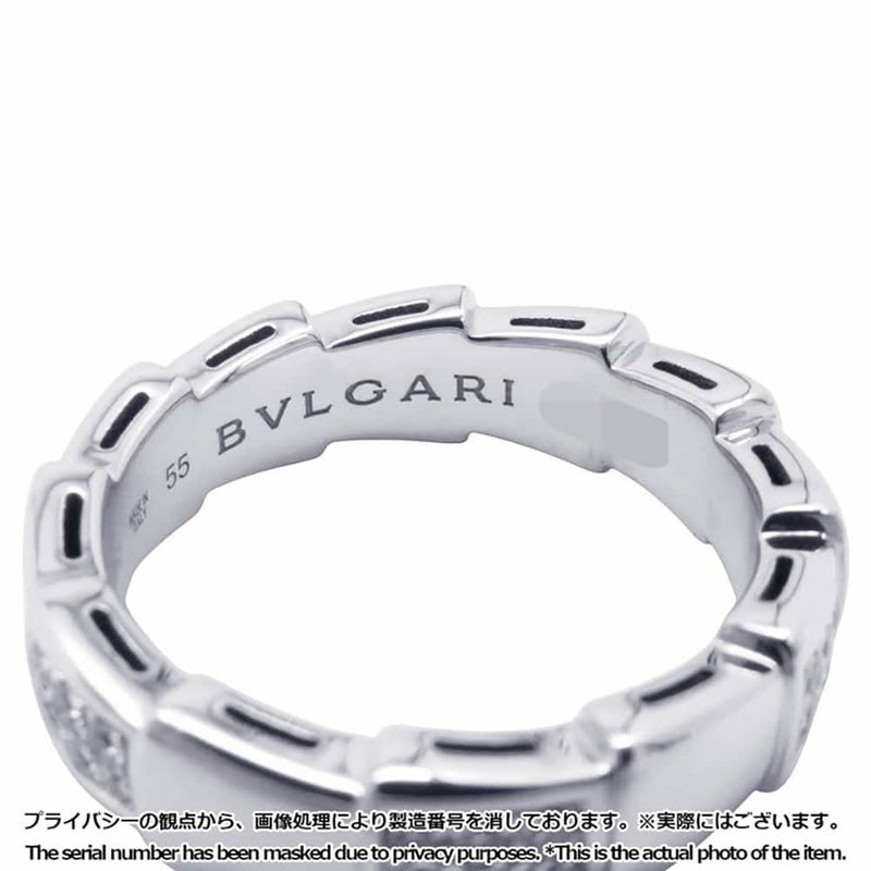 ブルガリ リング ブルガリ セルペンティ ヴァイパー ダイヤモンド K18WGホワイトゴールド リングサイズ55 指輪