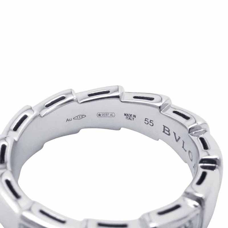 ブルガリ リング ブルガリ セルペンティ ヴァイパー ダイヤモンド K18WGホワイトゴールド リングサイズ55 指輪