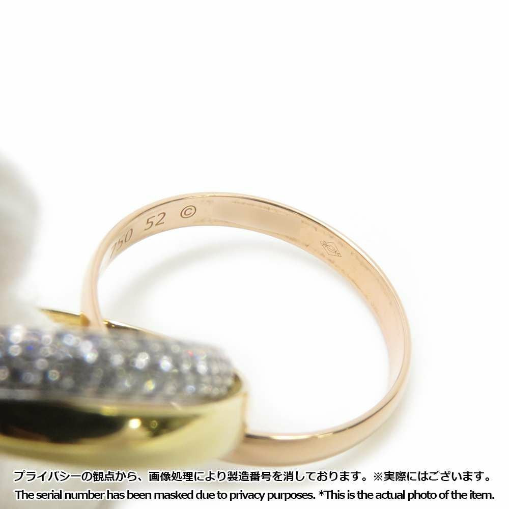 カルティエ リング トリニティSM リング セミパヴェ ダイヤモンド