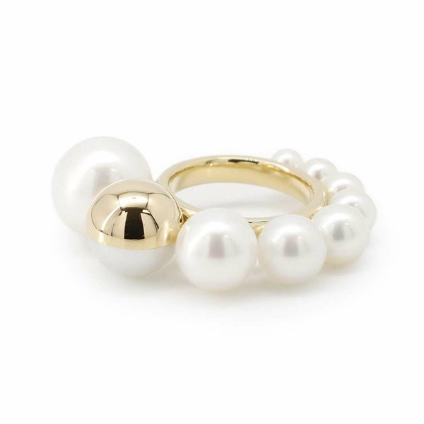 タサキ リング シェル リング 淡水真珠 18KYGイエローゴールド サイズ約7号 RC-4548-18KYG TASAKI 指輪 パール ジュエリー