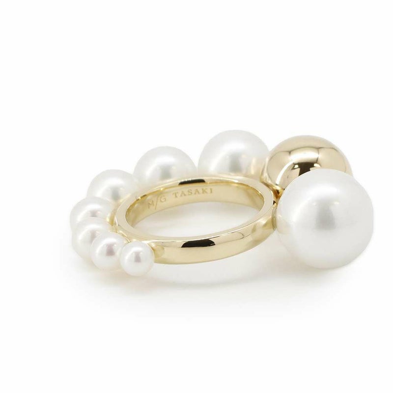 タサキ リング シェル リング 淡水真珠 18KYGイエローゴールド サイズ約7号 RC-4548-18KYG TASAKI 指輪 パール ジュエリー