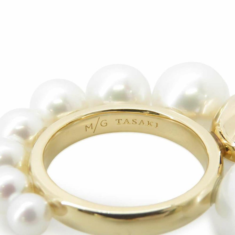 タサキ リング シェル リング 淡水真珠 18KYGイエローゴールド サイズ約7号 RC-4548-18KYG TASAKI 指輪 パール ジュエリー