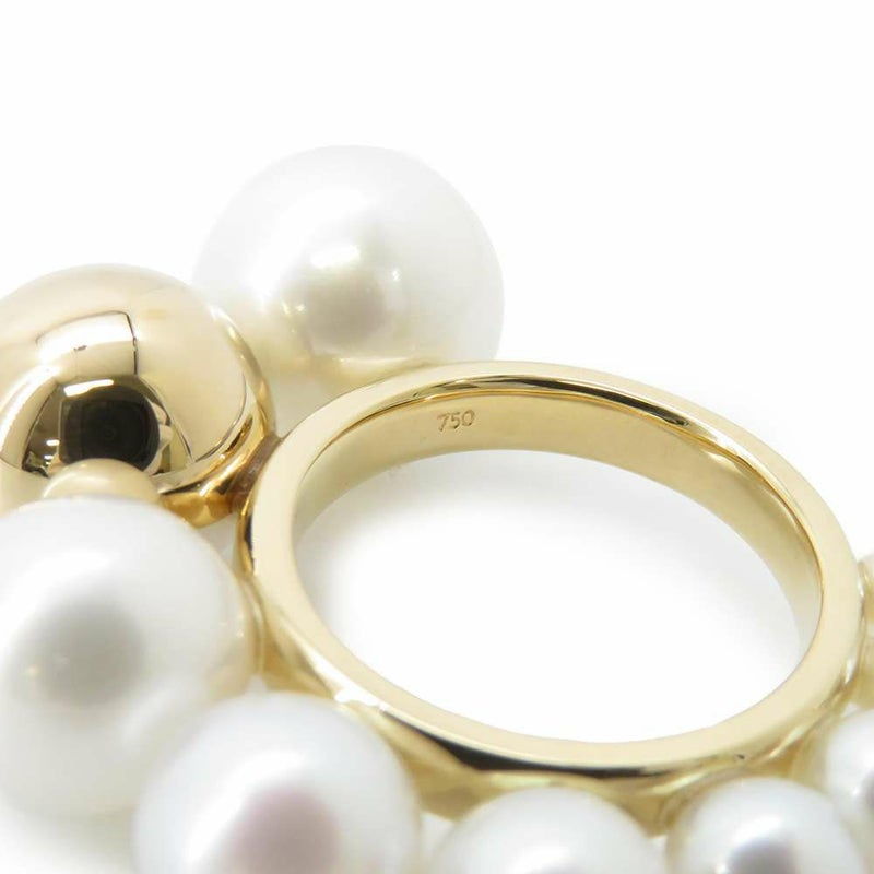 タサキ リング シェル リング 淡水真珠 18KYGイエローゴールド サイズ約7号 RC-4548-18KYG TASAKI 指輪 パール ジュエリー