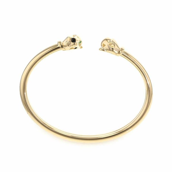 カルティエ ブレスレット パンテール ツァボライト オニキス K18YGイエローゴールド サイズ16