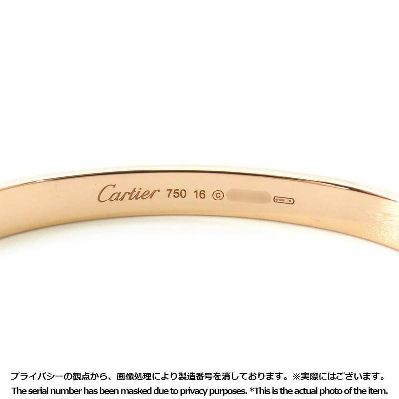 カルティエ ブレスレット ラブブレス K18PGピンクゴールド サイズ16 B60356 Cartier LOVEブレスレット バングル ジュエリー