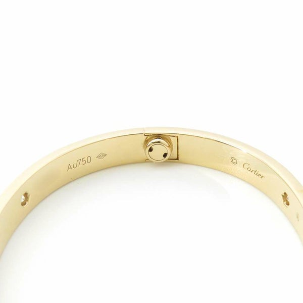 カルティエ ブレスレット ラブブレス ダイヤモンド 4P 計0.42ct K18YG サイズ16 B6035916