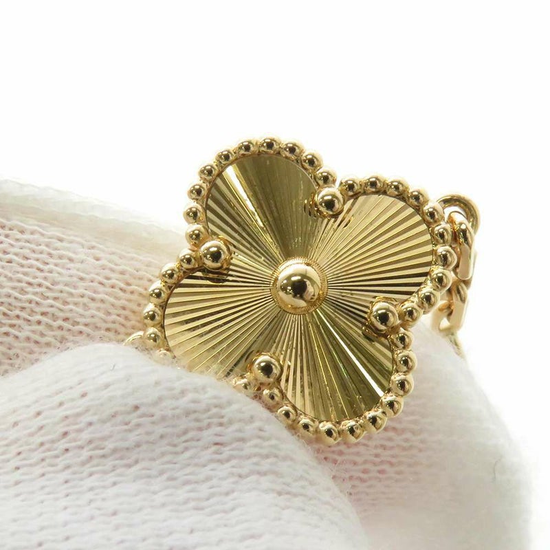 ヴァンクリーフ&アーペル ネックレス ヴィンテージ アルハンブラ 10モチーフ ギヨシェ K18YG VCARP3JJ00