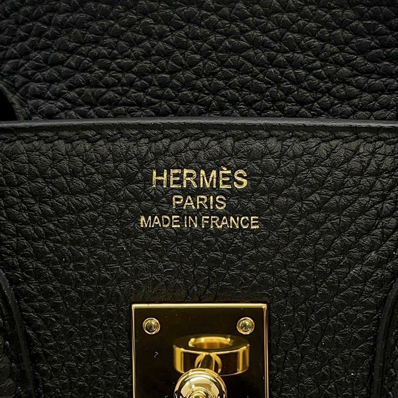 エルメス バーキン25 ブラック/ゴールド金具 トゴ A刻印 HERMES Birkin ハンドバッグ 黒