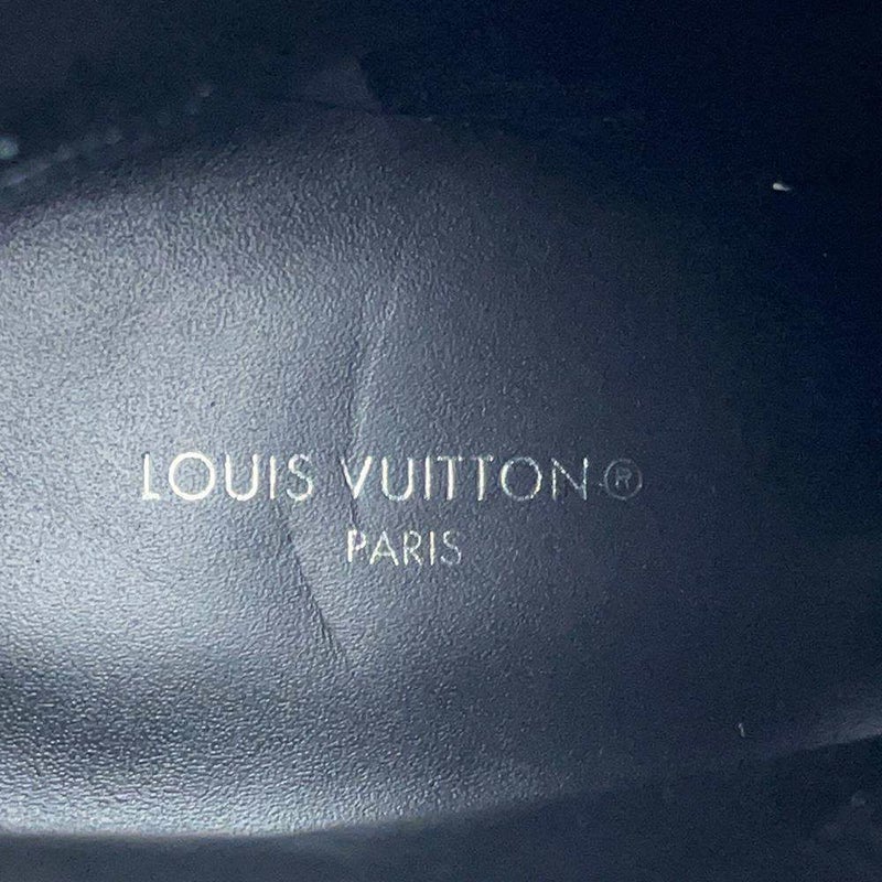 ルイヴィトン スタートレイル ラインアンクルブーツ パテントモノグラム・キャンバス カーフレザー レディースサイズ36 1A2Y7W 黒