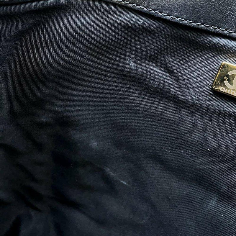 シャネル チェーンショルダーバッグ マトラッセ ココマーク ショッピングバッグ ラムスキン AS2973 黒