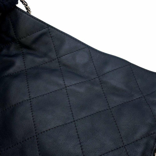 シャネル チェーンショルダーバッグ マトラッセ ココマーク ショッピングバッグ ラムスキン AS2973 黒