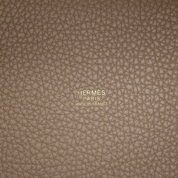 エルメス ハンドバッグ ピコタンロックPM エトゥープ/ゴールド金具 トリヨンクレマンス Z刻印