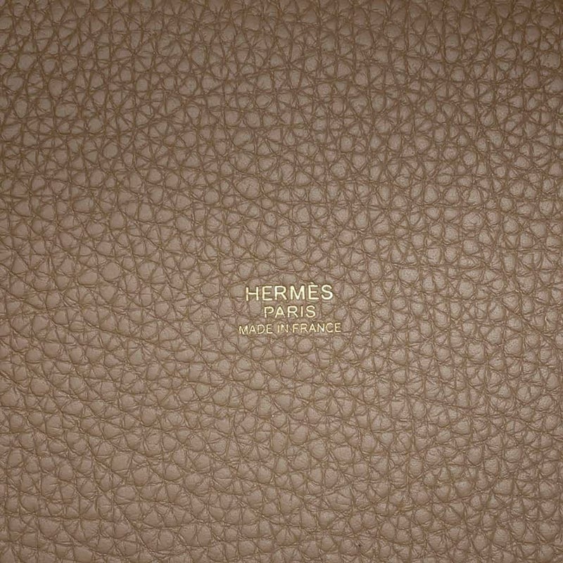 エルメス ハンドバッグ ピコタンロックPM エトゥープ/ゴールド金具 トリヨンクレマンス Z刻印