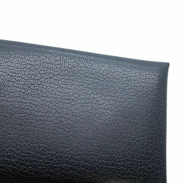 エルメス コインケース カルヴィ デュオ ブラック/シルバー金具 シェブルシャムキラ B刻印 黒