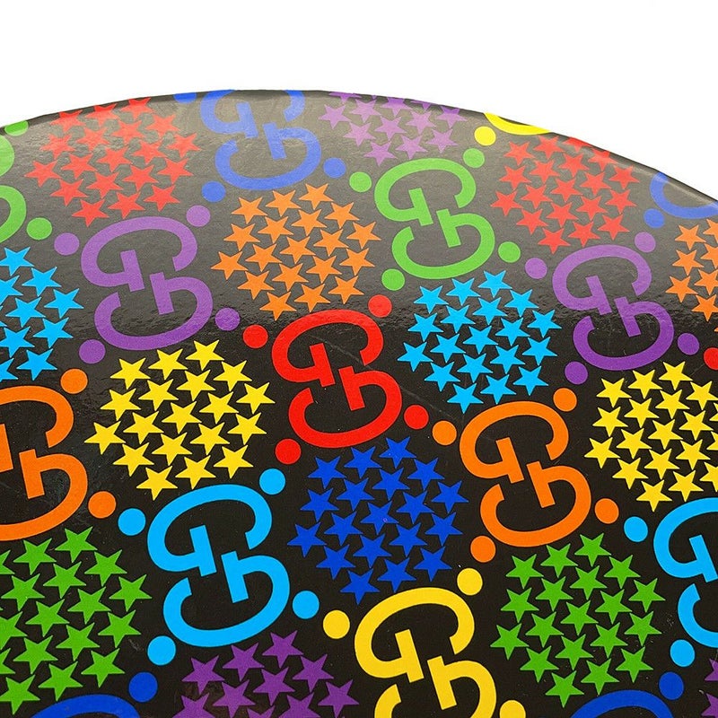 グッチ ハット GGサイケデリック フェドラハット サイズL 604781 GUCCI 帽子 黒