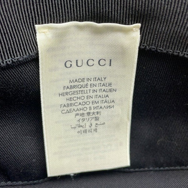 グッチ ハット GGサイケデリック フェドラハット サイズL 604781 GUCCI 帽子 黒