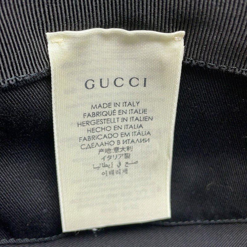 グッチ ハット GGサイケデリック フェドラハット サイズL 604781 GUCCI 帽子 黒