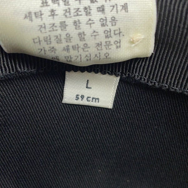 グッチ ハット GGサイケデリック フェドラハット サイズL 604781 GUCCI 帽子 黒