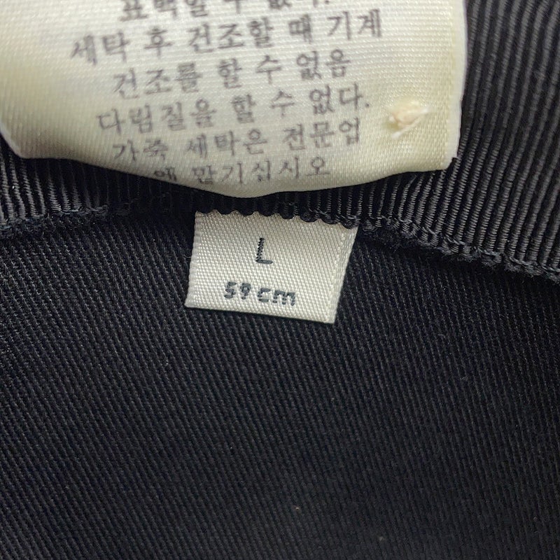 グッチ ハット GGサイケデリック フェドラハット サイズL 604781 GUCCI 帽子 黒