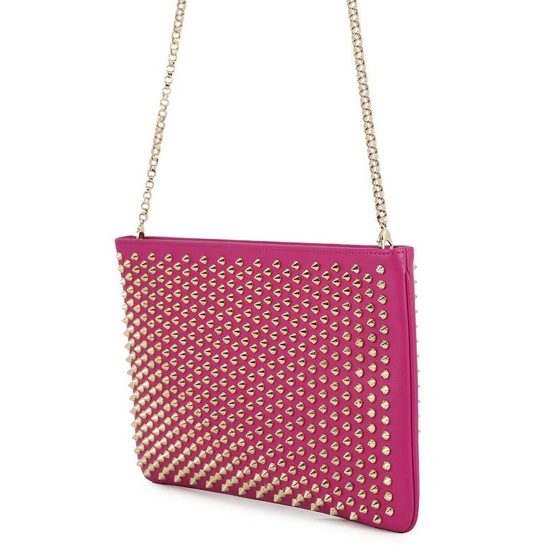 クリスチャン・ルブタン チェーンショルダーバッグ ルビポッシュ スパイクスタッズ Christian Louboutin 2wayクラッチ